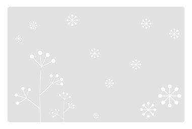 This is a cold-weather postcard template featuring a snowy landscape.