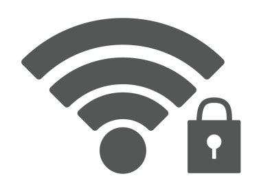 wifi icon. wireless internet symbol. flat design style.