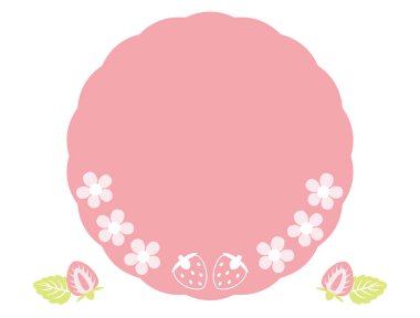 cute little flower with flowers and leaves, vector illustration