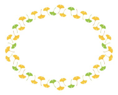 Çiçek ve yapraklı çiçek çerçevesi, vektör illüstrasyonu