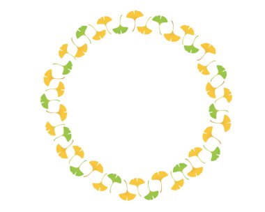 wreath of flowers, leaves, foliage, spring, vector illustration