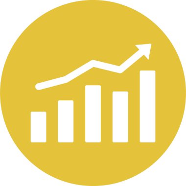 iş grafiği simgesi, vektör illüstrasyonu