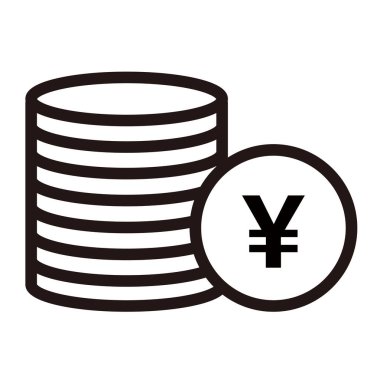 This is a circle deposit icon illustration.