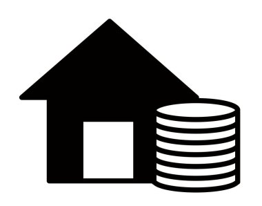 This is a mortgage icon illustration.