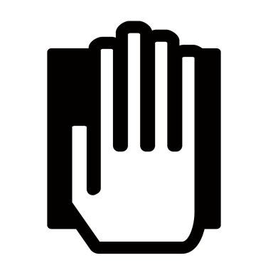 This is an icon (biometric) illustration of vein authentication.