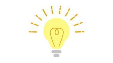 Parlayan neon lambalı ampul, vektör illüstrasyonu