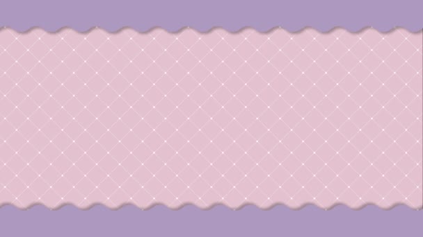 Pink White Geometric Background Pastel Colors — 图库视频影像