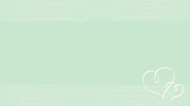 White Day inspired heart background frame animation video.Loopable