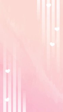 Cute blessing vertical background loop video with hearts falling up and down.Loopable