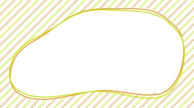 Framed background animation video with dashed diagonal stripe background and fluffy text space.Loopable