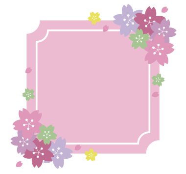 This is an elegant antique-style cherry blossom frame.