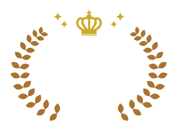 这是王冠月桂树排位符号的一个例证 — 图库矢量图片