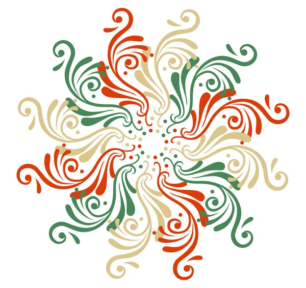 Bu zarif, ortaçağ tarzı dairesel geometrik bir çizim. Noel stili