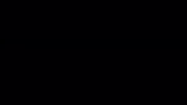 Простой Отскакивающий Квадратный Трансивер Цветов Мультфильм — стоковое видео