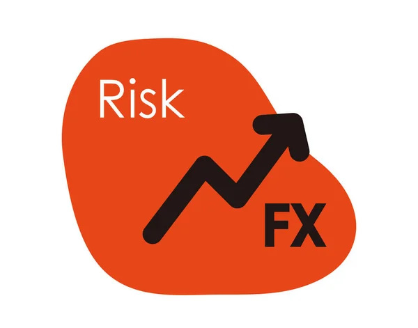 Egy Illusztráció Forex Devizaárfolyam Kereskedés Kockázat — Stock Vector