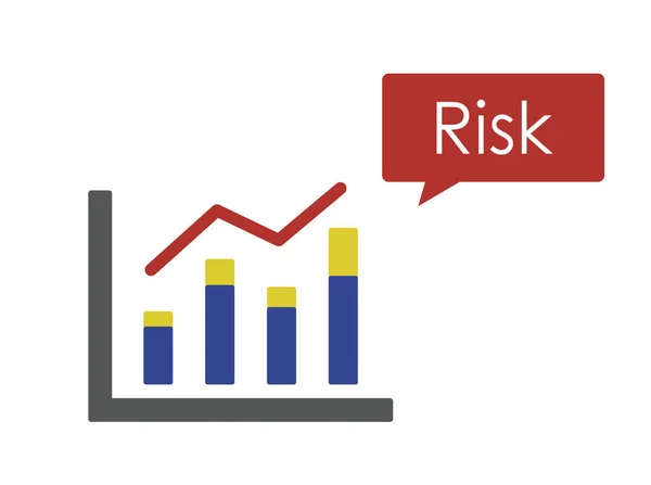 Illustration Investment Risk Line Graph Principal Profit — Stock Vector