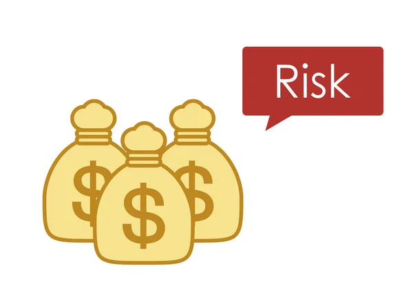Egy Példa Devizabetétek Kockázatára — Stock Vector