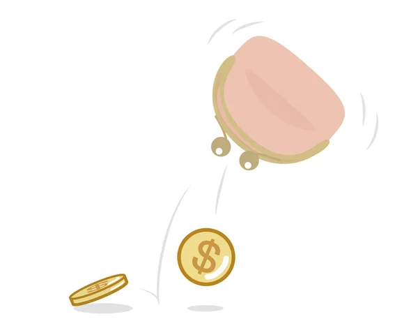 Illustration Shows How Little Money Hand — Stock Vector