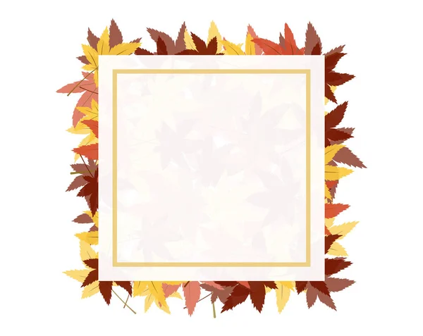 Toto Ilustrační Rám Padajícího Listu Motivem Podzimních Listů — Stockový vektor