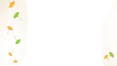 Bu sonbaharda düşen bir ginkgo yaprağının arkaplan çizimi..