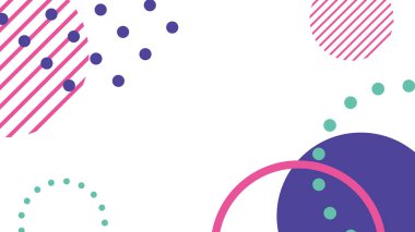 Rastgele düzenlenmiş çemberlerle soyut arkaplan çerçeve çizimi.