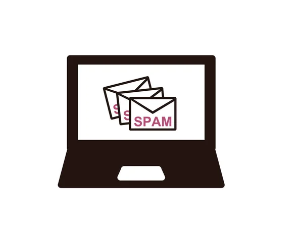 Bu illüstrasyon çok sayıda spam e-postasını gösterir.