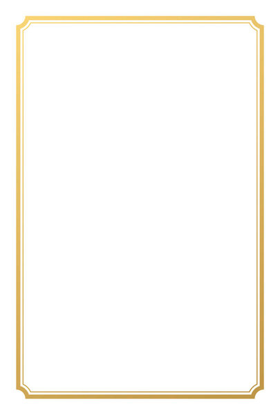 Elegant frame with simple rounded corners. (Line width can be changed.)