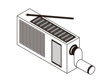 Bu el yapımı bir felaket önleme radyosunun çizimi..