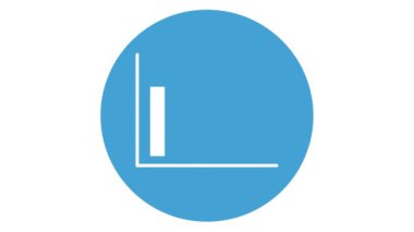Canlandırılmış grafik video (pozitif görüntü) aşağı iniyor.