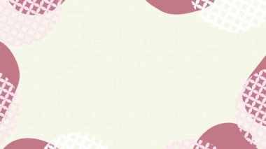 Japon Desenli Retro Şirin Görüntü Arkaplan Canlandırması Döngüsü