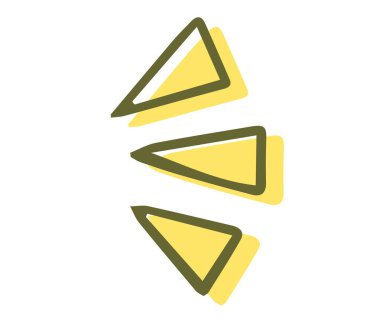 Bu elle çizilmiş bir uyarı simgesi..