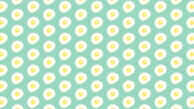 Bir yumurtanın sallanıp dönüşünün, arka plan çizimi. Döngüsel