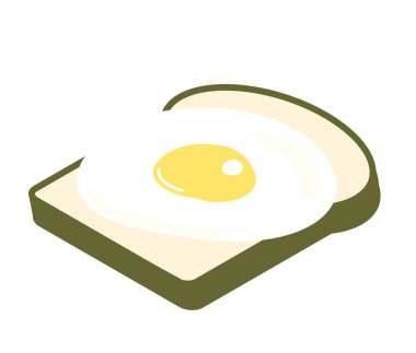 Bu yumurtalı ekmeğin bir resmi..