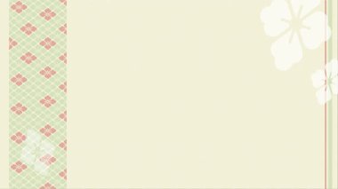 Bu, su kestanesi deseninin yavaşça dönüşünü gösteren bir arkaplan çerçeve çizimi. Döngüsel