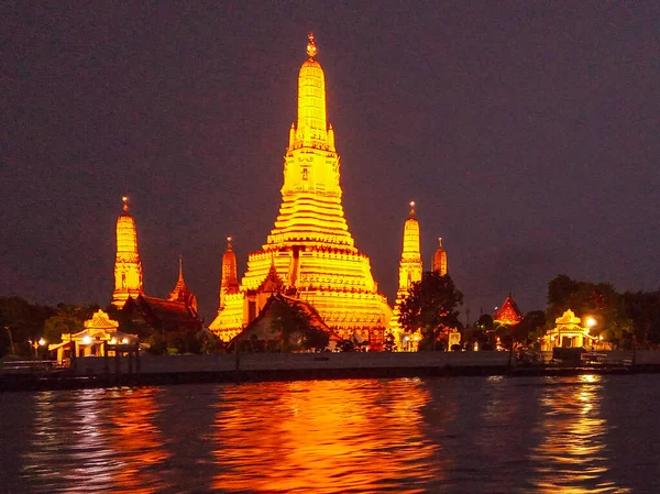 Templo Los Destinos Viaje Del Amanecer Bangkok Tailandia — Foto de Stock