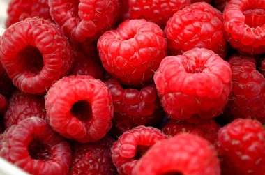 Güzel renkli bir ahududu şat..