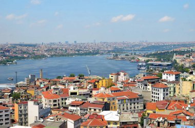 Galata Kulesi 'nden İstanbul' un üst manzarası.