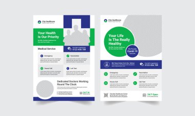 Medical health Flyer Template.