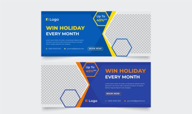 modern Professional Digital marketing social media Facebook cover or web banner template,