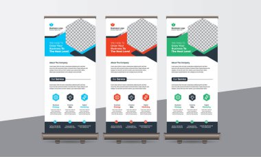 Business Roll-Up Banner Set, Use Corporate Business, Agency, Travel, Gym, Fashion.