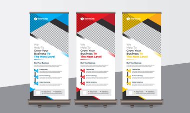 Business Roll-Up Banner Set, Use Corporate Business, Agency, Travel, Gym, Fashion.