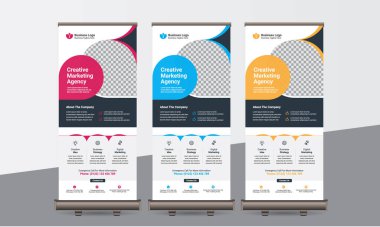 Business Roll-Up Banner Set, Use Corporate Business, Agency, Travel, Gym, Fashion.