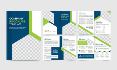 Kurumsal iş sunumları tasarım şablonu ve broşür, kitap, dergi, yıllık rapor ve şirket profili için sayfa tasarımı, İş Dünyası için grafik elementleri tasarımı konsepti.