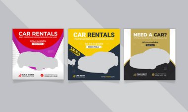 Araba Yıkama Broşürü veya Araba Tamir Afişi Kapağı Tasarımı.