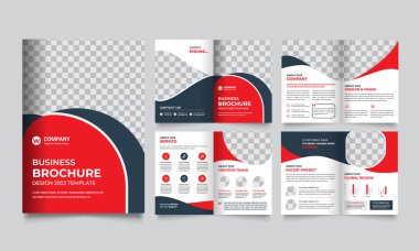 Corporate business presentation backgrounds design template and page layout design for brochure ,book , magazine, annual report and company profile , graphic elements design concept For Business.