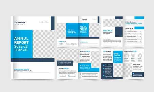 Unternehmenspräsentation Hintergründe Design Vorlage Und Seitenlayout Design Für Broschüre Buch — Stockvektor