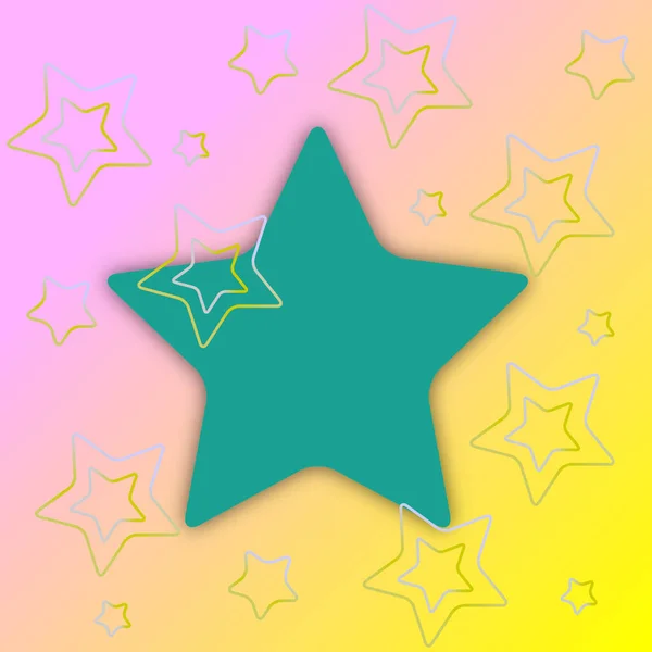 Star. Bright Star. Colored star.