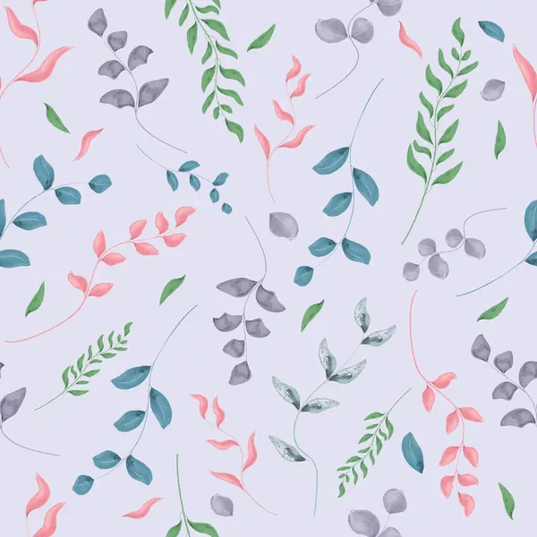 Suluboya çiçekli bir desen. Yaz baskısı. Vectar illüstrasyonu.