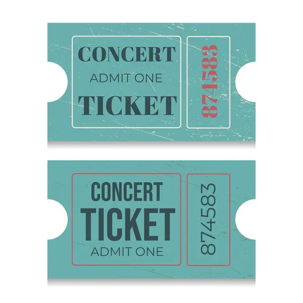 Vektör Bilet Şablonları. Film bileti, sinema, sirk, tiyatro, film, festival, kumarhane, kulüp, müzik. Etkinlik kartları, giriş biletleri. Vektör illüstrasyonu.