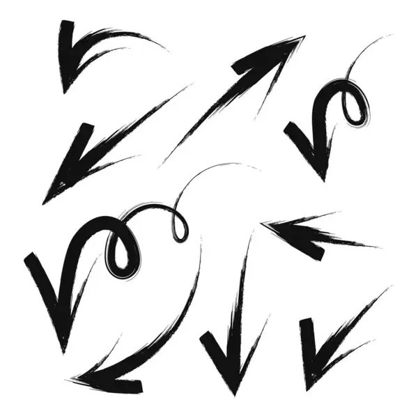 Farklı yönleri gösteren el yapımı oklar..